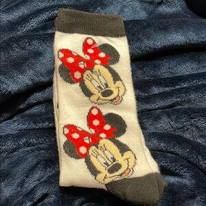 Minnie Mouse Socks with Red Bow